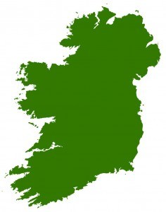 irish tour, small map of ireland