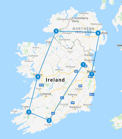 10 Day Loop Tour 2020 tour map