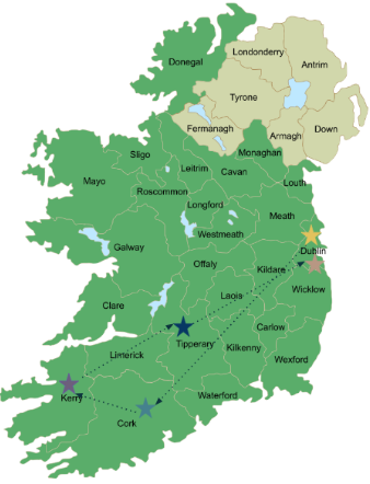 7 Day Ireland's Little Luxuries Small Group Tour - tour map